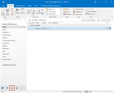 outlook contact email history.